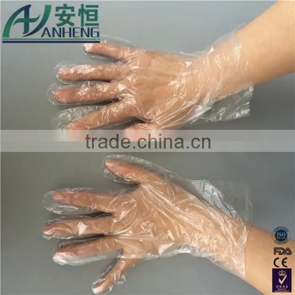Cheap disposable PE gloves in 100% new material