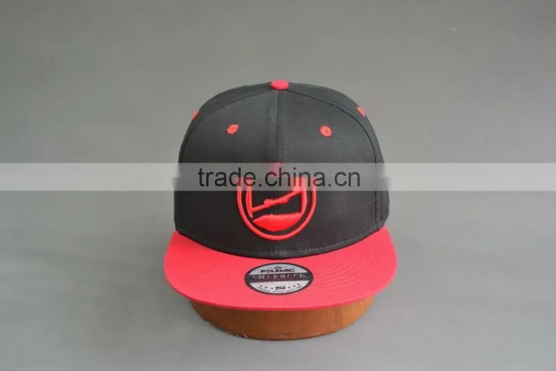 Hi quality custom 6-panel snapback caps with embroidery logo