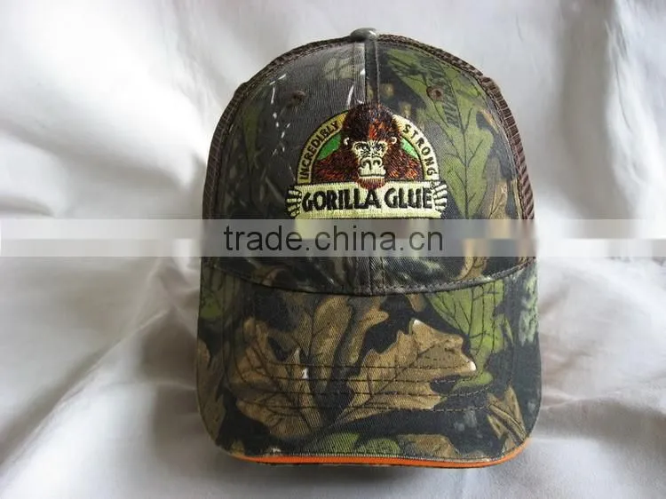 Stylish custom camo trucker cap