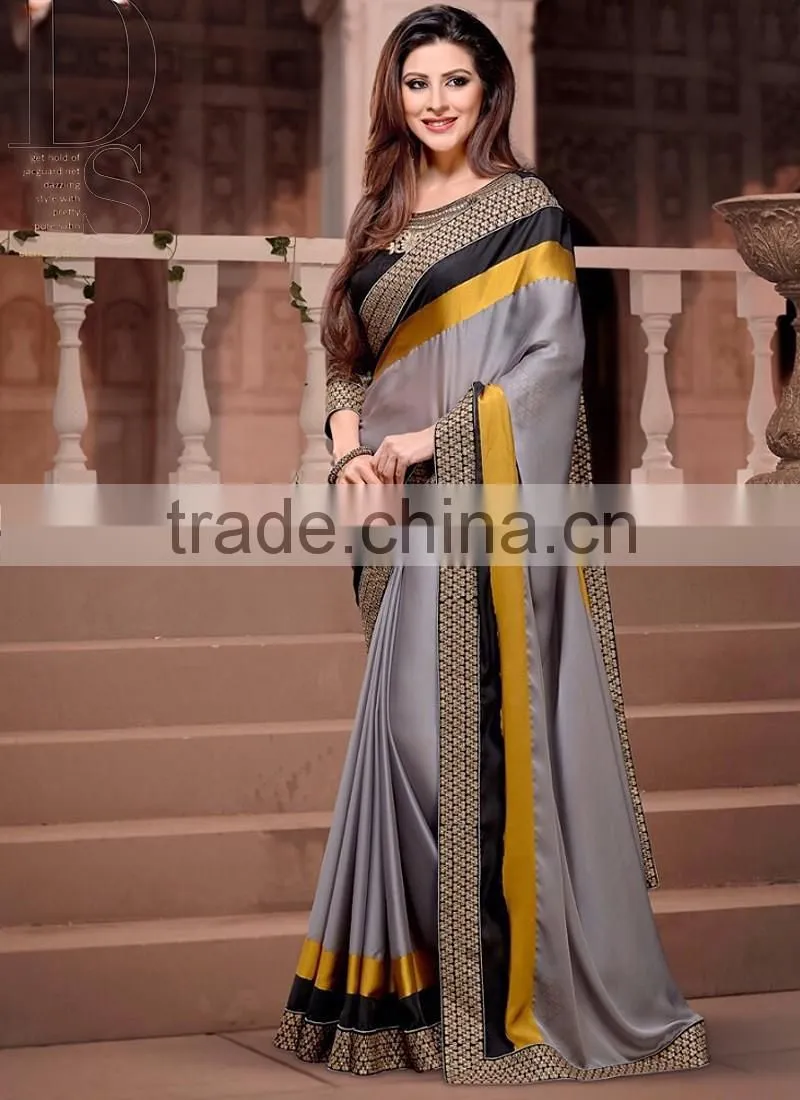 Pink Georgette On Net Lehenga Saree
