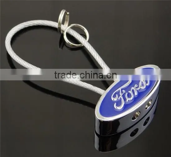 Fashion custom engraved metal car brand keychain