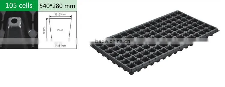 128 cells plastic flower seed tray