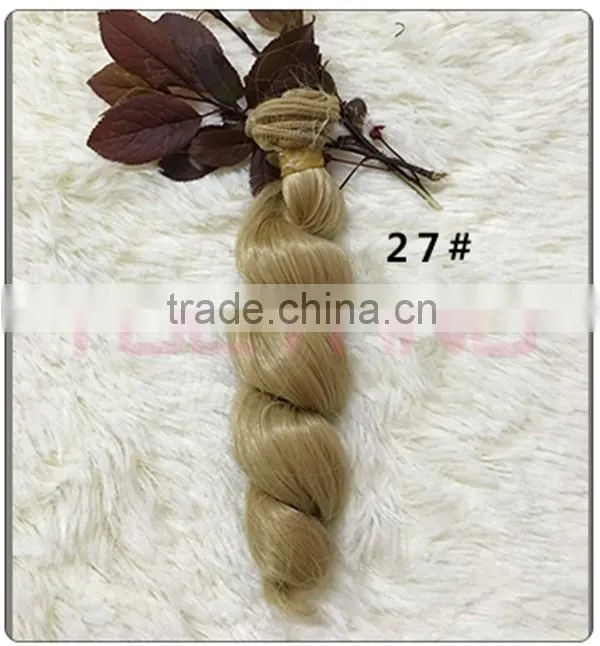 High Temperature Wire Fiber Curly Hair Weft for DIY BJD Doll Hair
