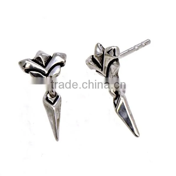 stainless steel earrings fashion cute casting hot sell earrings for men