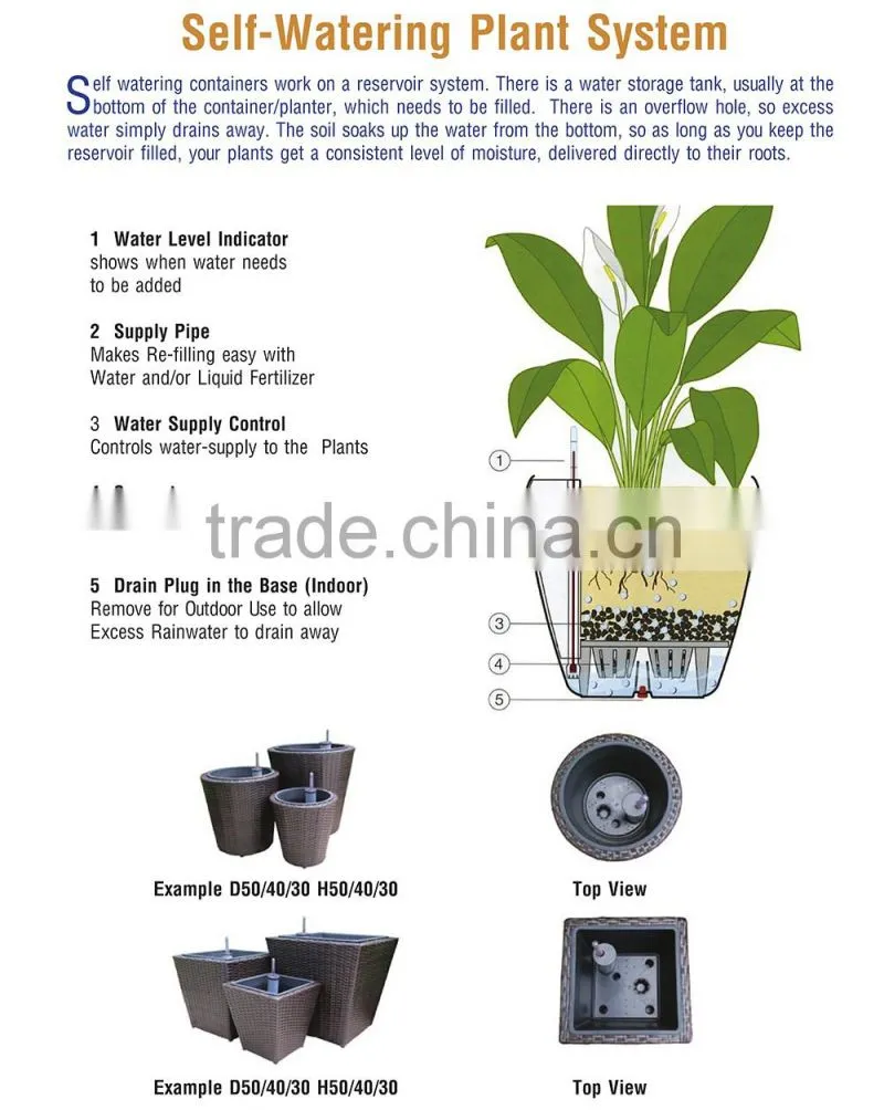 Wicker Planters indoor and outdoor