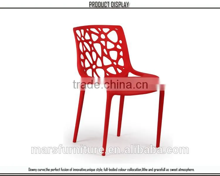 Cafe furniture design plastic cafe chair