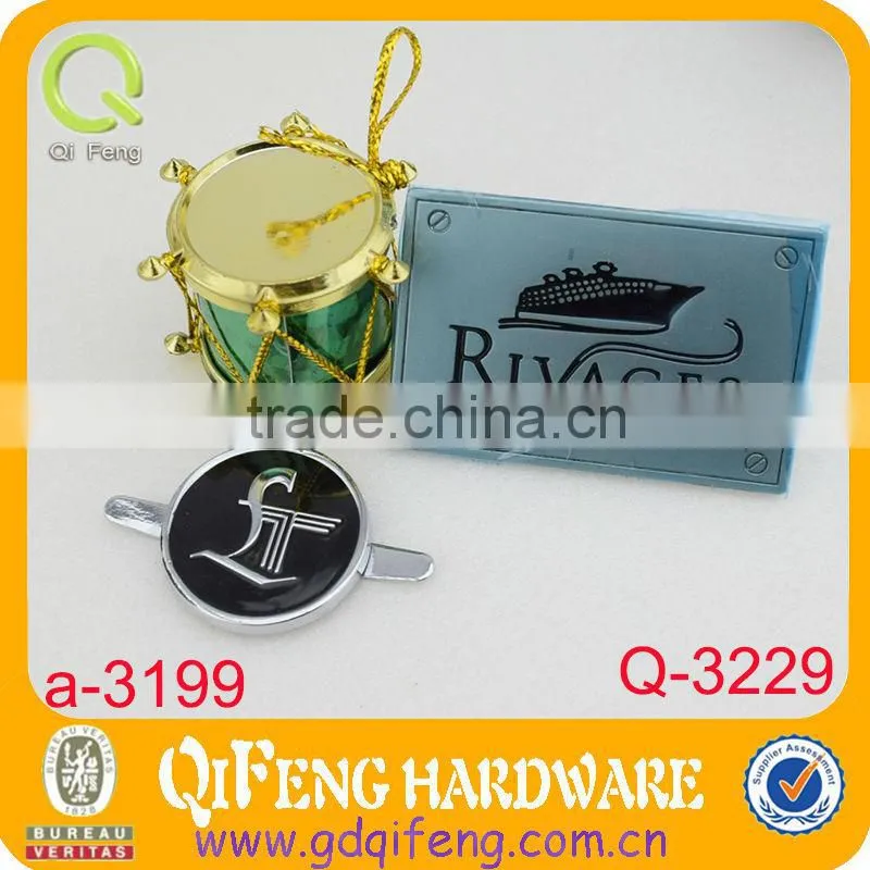 Bag accessories luggage bag tag Logo Engraved Metal Nameplate