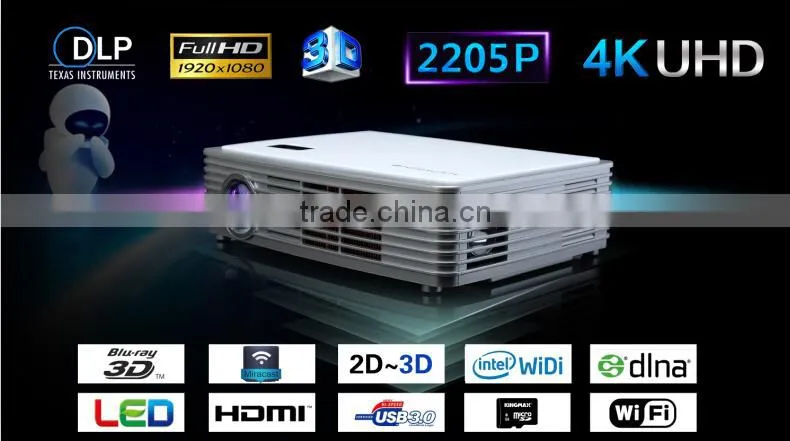 2014 Hot sales Mini 2205P Blu-ray 3D Video Mapping Projector Z2000SD