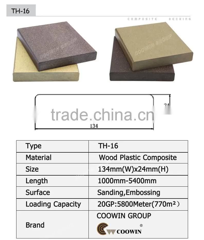 high strength solid wood plank for bridge of scenery spot