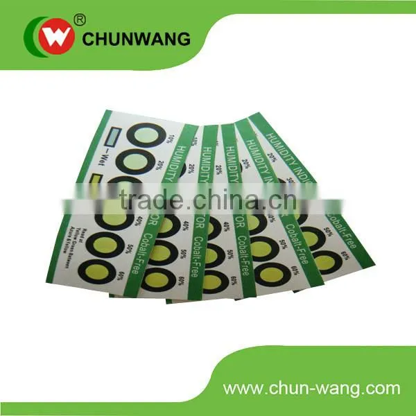 Eco-friendly Changeble Humidity Indicator Card, Humidity Sensor Card