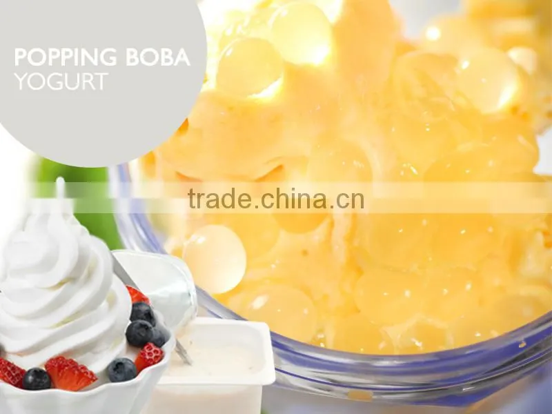 YOGURT BUBBLE TEA POPPING BOBA