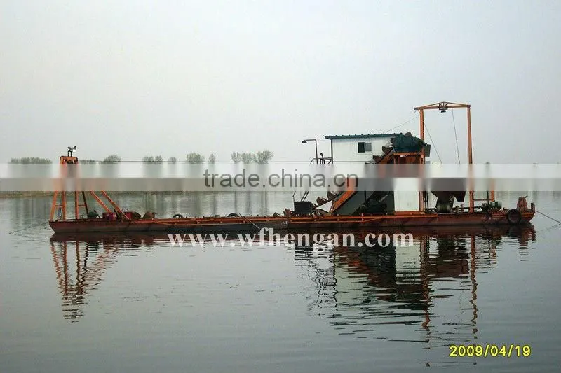 excavating gold dredger
