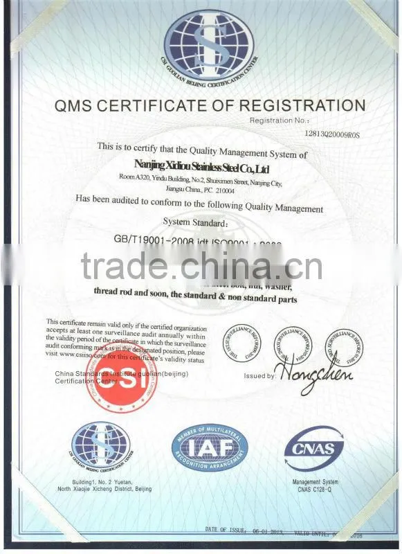 Inconel601 high strength hardware fastener din standard stainless steel hexagon nut din 934