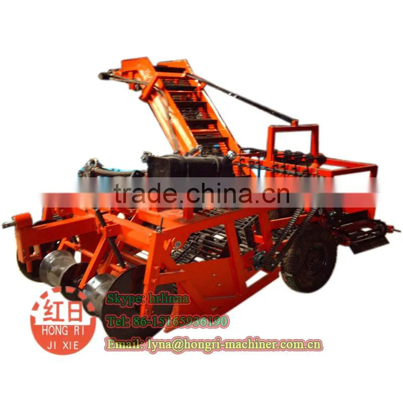 Hot sale 1.6m self loading sweet potato harvest machine price