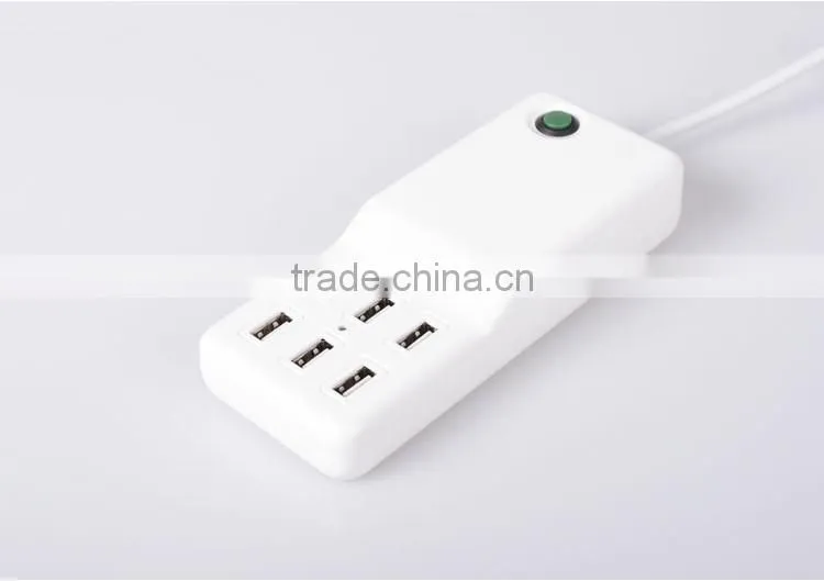 2016 mobile phone 6 ports usb desktop charger station socket