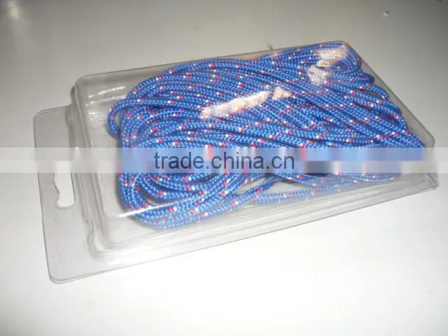 pp braid rope with a plastic blister