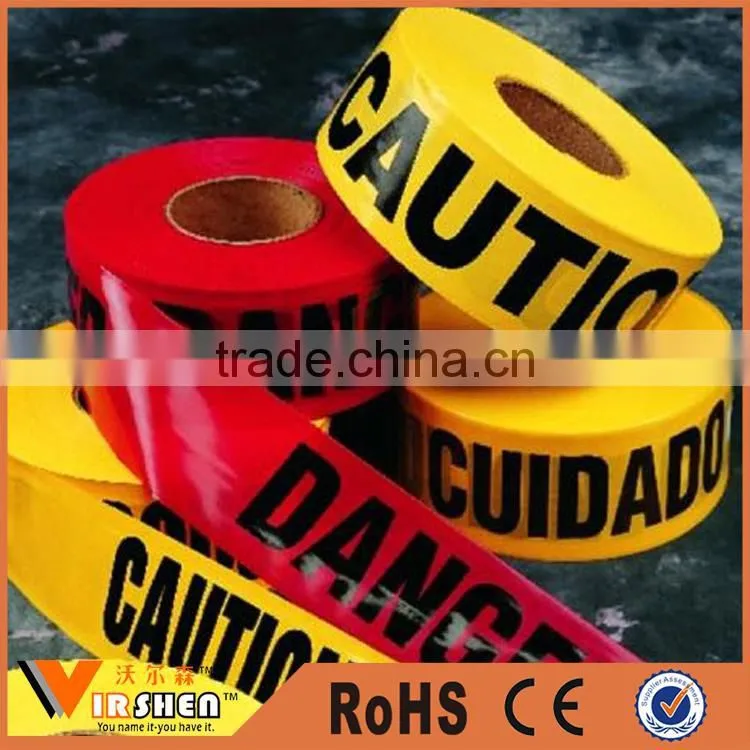 PE barrier warning tape NON detectable warning tape