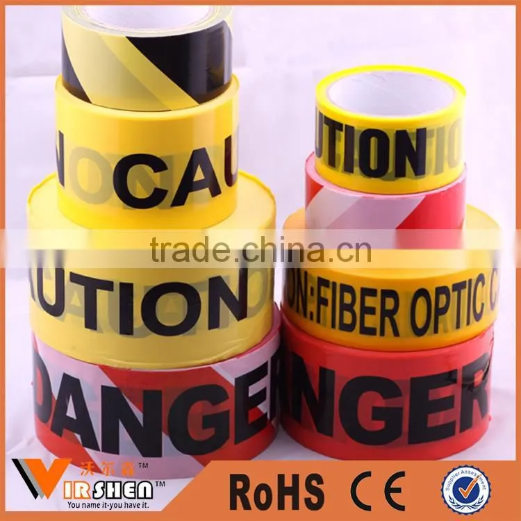 PE barrier warning tape NON detectable warning tape