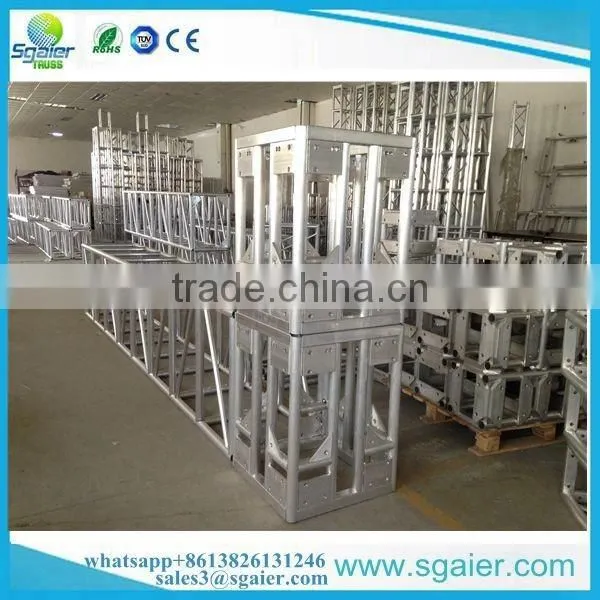 2017 cheap price 400 x 600mm bolt truss , square truss for car show booth