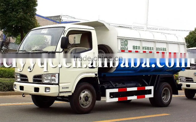 DFAC 4x2 Garbage Truck and 5 m3 Self Loading Garbage Truck for sales