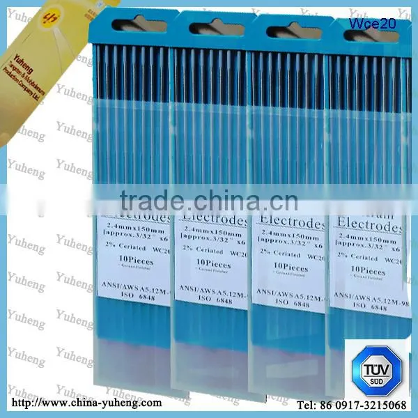 WC20 grey tip Anti Abrasion tig welding Electrodes