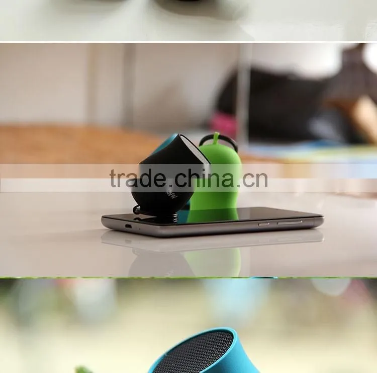 photo music powered amplifier mobile phone sound box mini speaker portable peashooter wireless bluetooth speaker with key chain