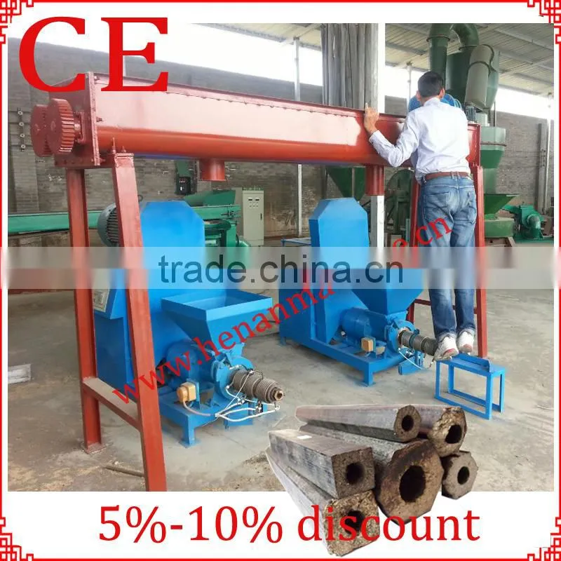 CE and ISO certificated biomass straw coal briquette machine with factory price