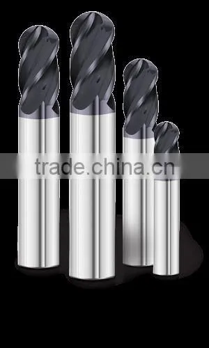 100% virgin material solid carbide end mill/square end mill/ball nose end mill