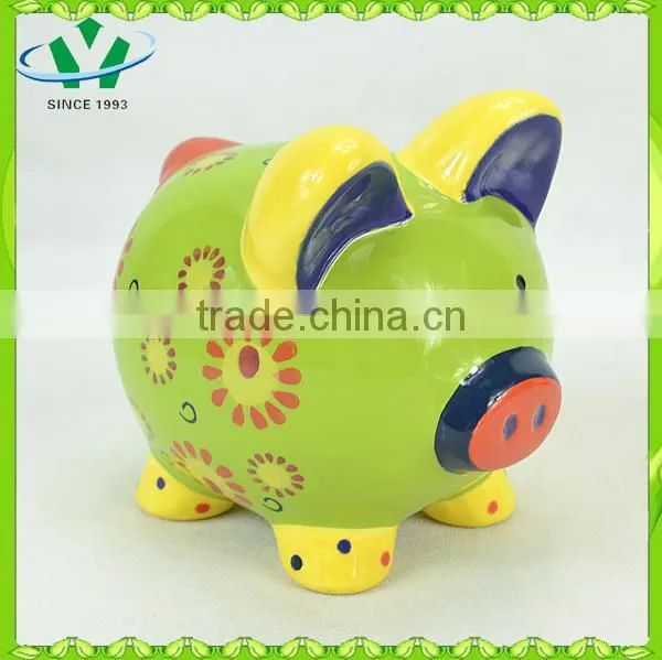 2015 wholesale ceramic piggy banks for kids