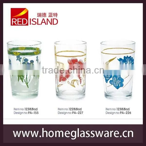 9oz screen printing machine glass cup with excellent price