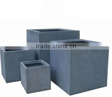 concrete flower pot with weather resistant feature