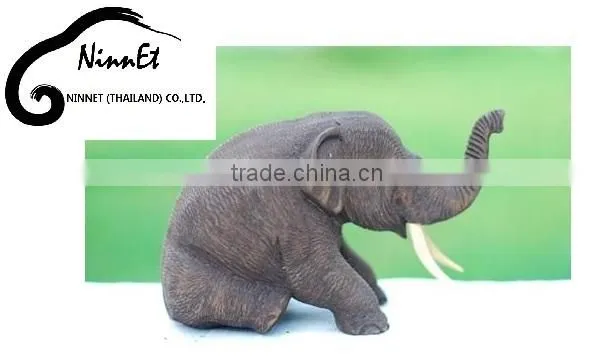 Wood Carved Elephant from Thailand