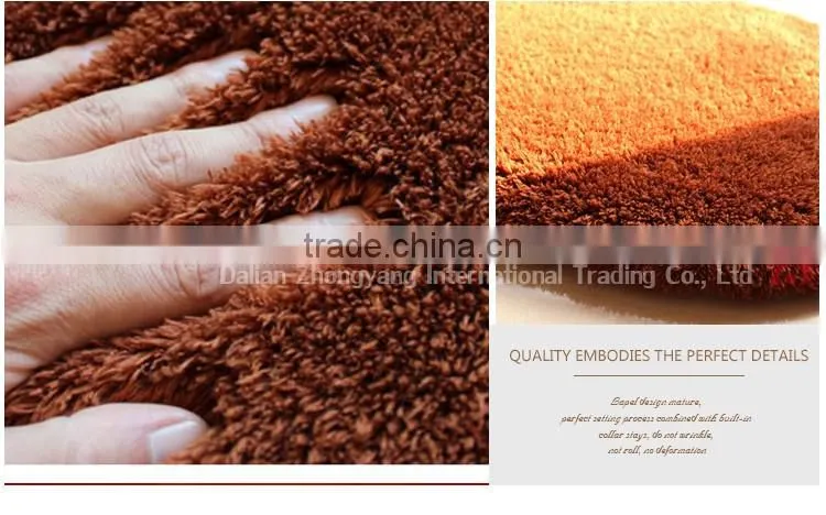 oem washable floor yoga circular shaggy carpet easy step shaggy underlayment