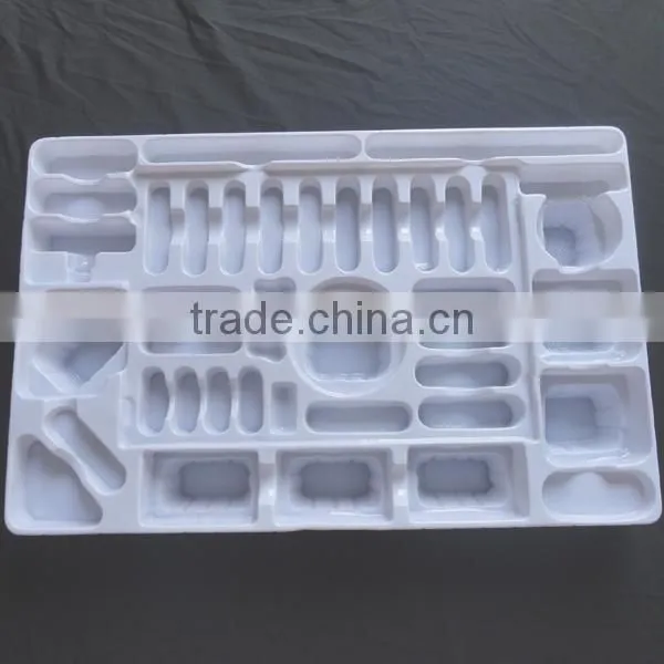 plastic electronic , cosmetics transparent blister gift super market packaging tray