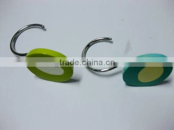 Polyesin seashell shower curtain hooks