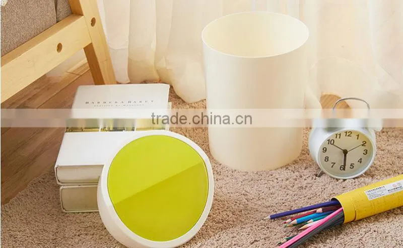 Colorful Multifunction Colorful Living Room Kitchen Bathroom Plastic With Cover Trash Bin Garbage Bin