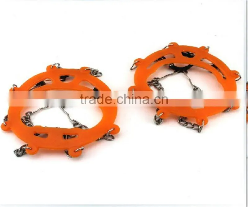 Factory price snow silicon shoe grips ,Winter safety silicone shoes, Anti slip shoe grips for ice and snow