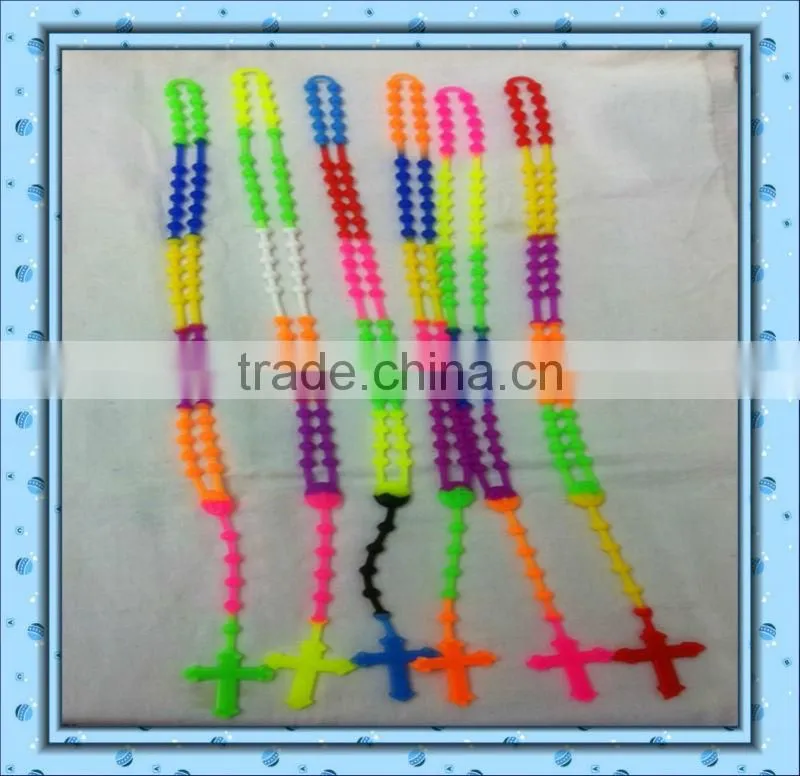 silicone necklace silicone cross necklace