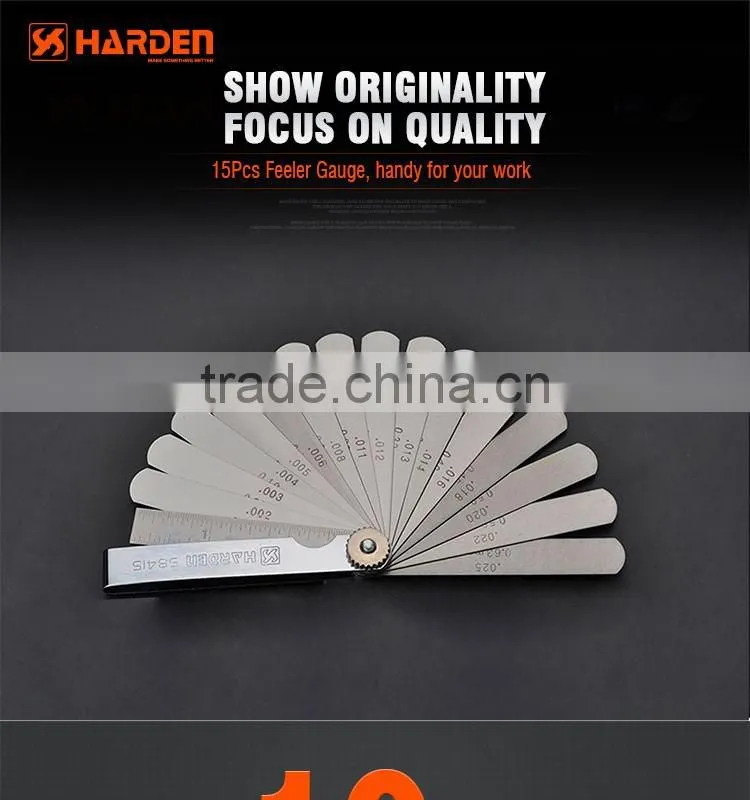 Professional 15pcs 65Mn Feeler Gauge