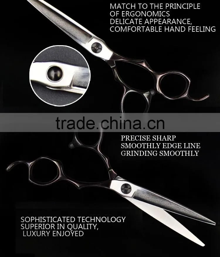 AV-575G Chinese Damascus Steel Hair Scissors Layer Steel Hair Cutting Scissors