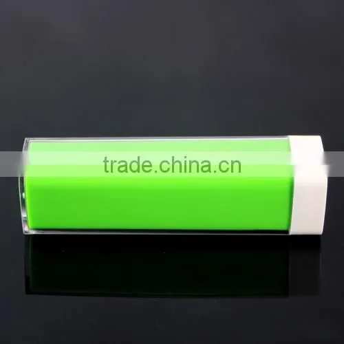 Mini 2600mAh Lipstick Power Bank Lip Gloss External Backup Battery Power Bank For Phone