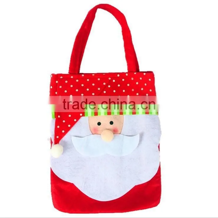 Top Quality Colorful Christmas Gift Bag Canvas Christmas Santa Sack In Stock