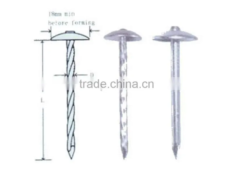 ROOFING NAILS BWG9X2.5" 50KGS GUNNY BAG MADE IN CHINA