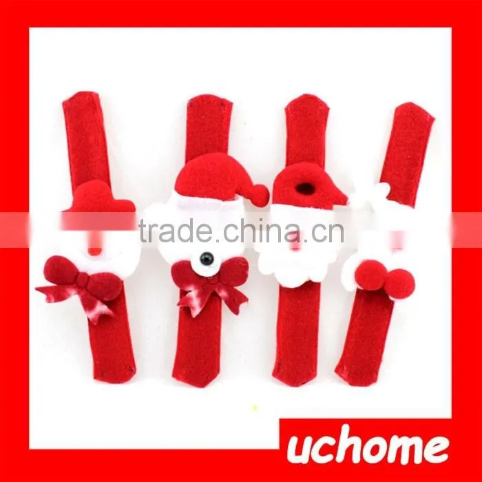 UCHOME Santa Claus Slap Bracelet Xmas Christmas Wristband Snowman Gift Party Decor