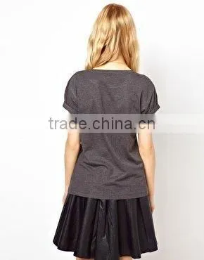 spring Summer New Fashion Women T Shirt Royal Wind Flower Print O-Neck Short-Sleeve Roll Up Hem Cotton T-Shirts clothing