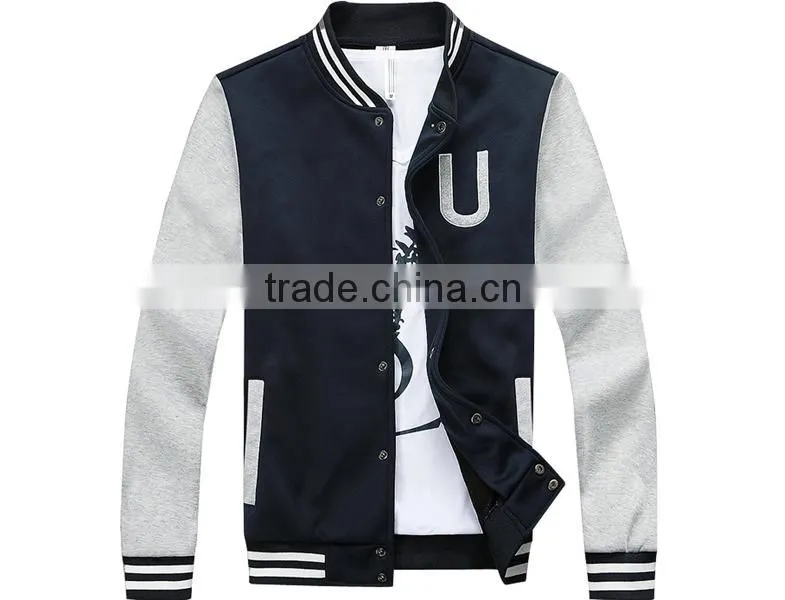 2015 fashion European brand fleece models jackets for men