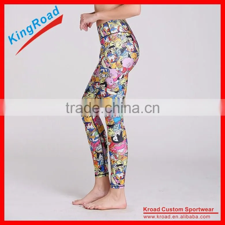 compression ladies leggings, custom design