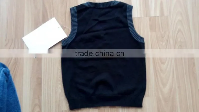 Boys pollover autumn V-neck Vest kids jackets sweaters for kid (BV1412)