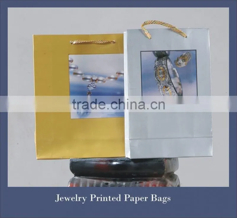 Paper Shopping Bags with Hot stamping
