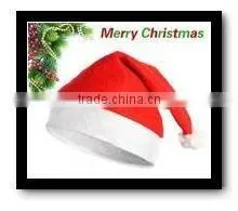 green color funny kids & adult christmas hats with white ball